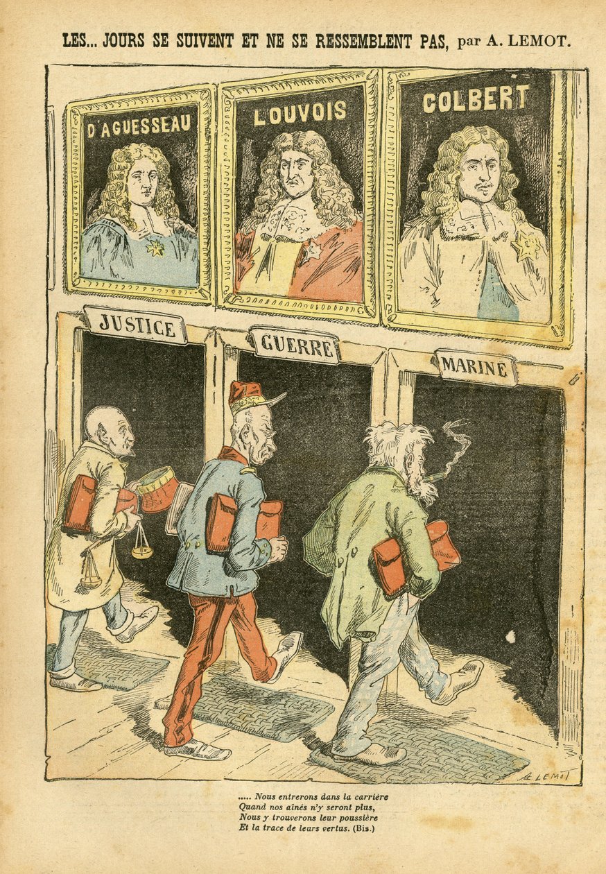 Illustratie van Achille Lemot in Le Pelerin door Achille Lemot