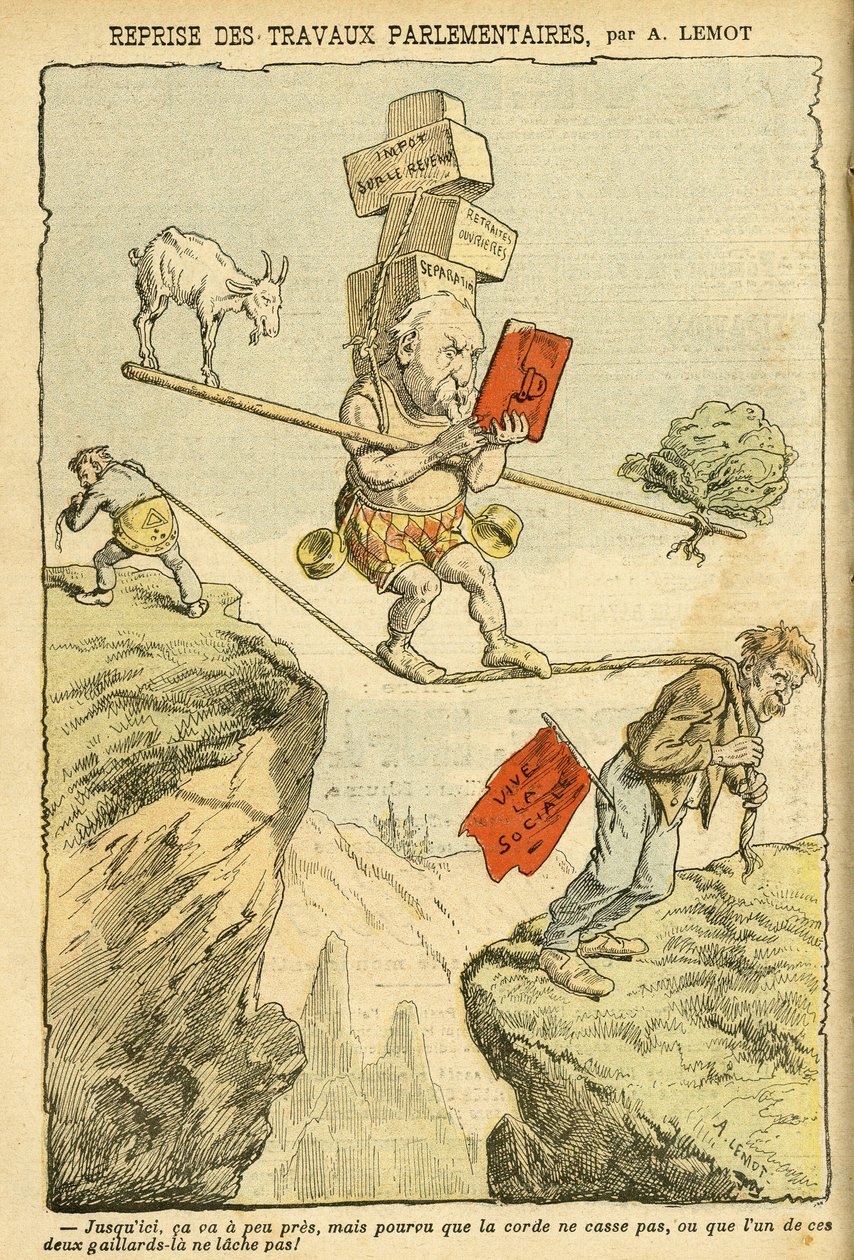 Illustratie van Achille Lemot in Le Pelerin door Achille Lemot