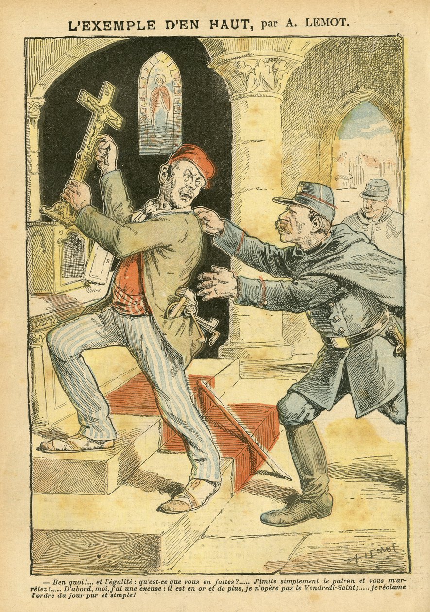 Illustratie van Achille Lemot in Le Pelerin door Achille Lemot