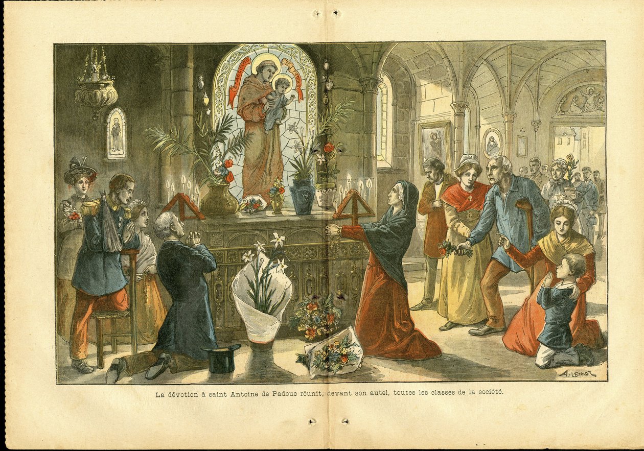 Illustratie van Achille Lemot (1846-1909) in Le Pelerin door Achille Lemot