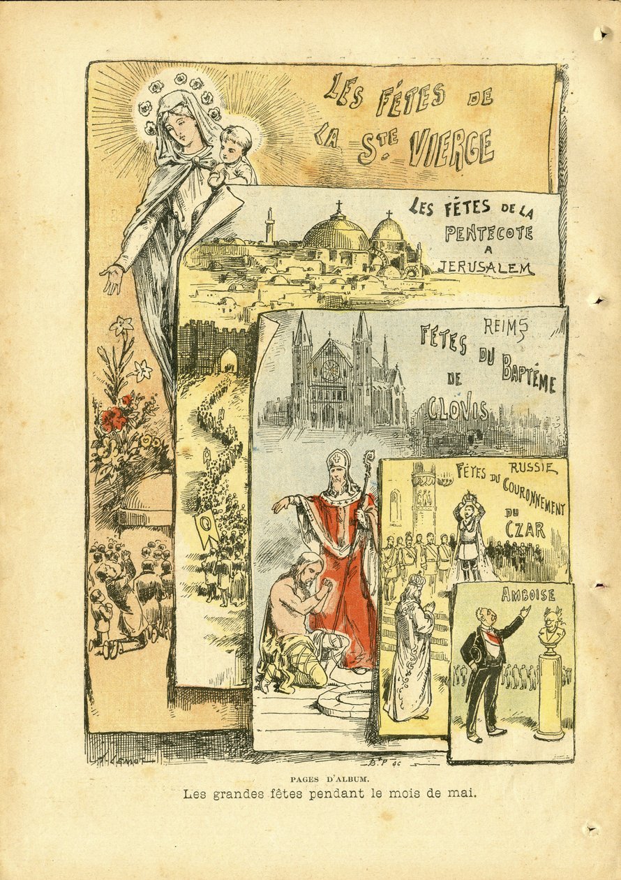Illustratie van Achille Lemot (1846-1909) in Le Pelerin door Achille Lemot