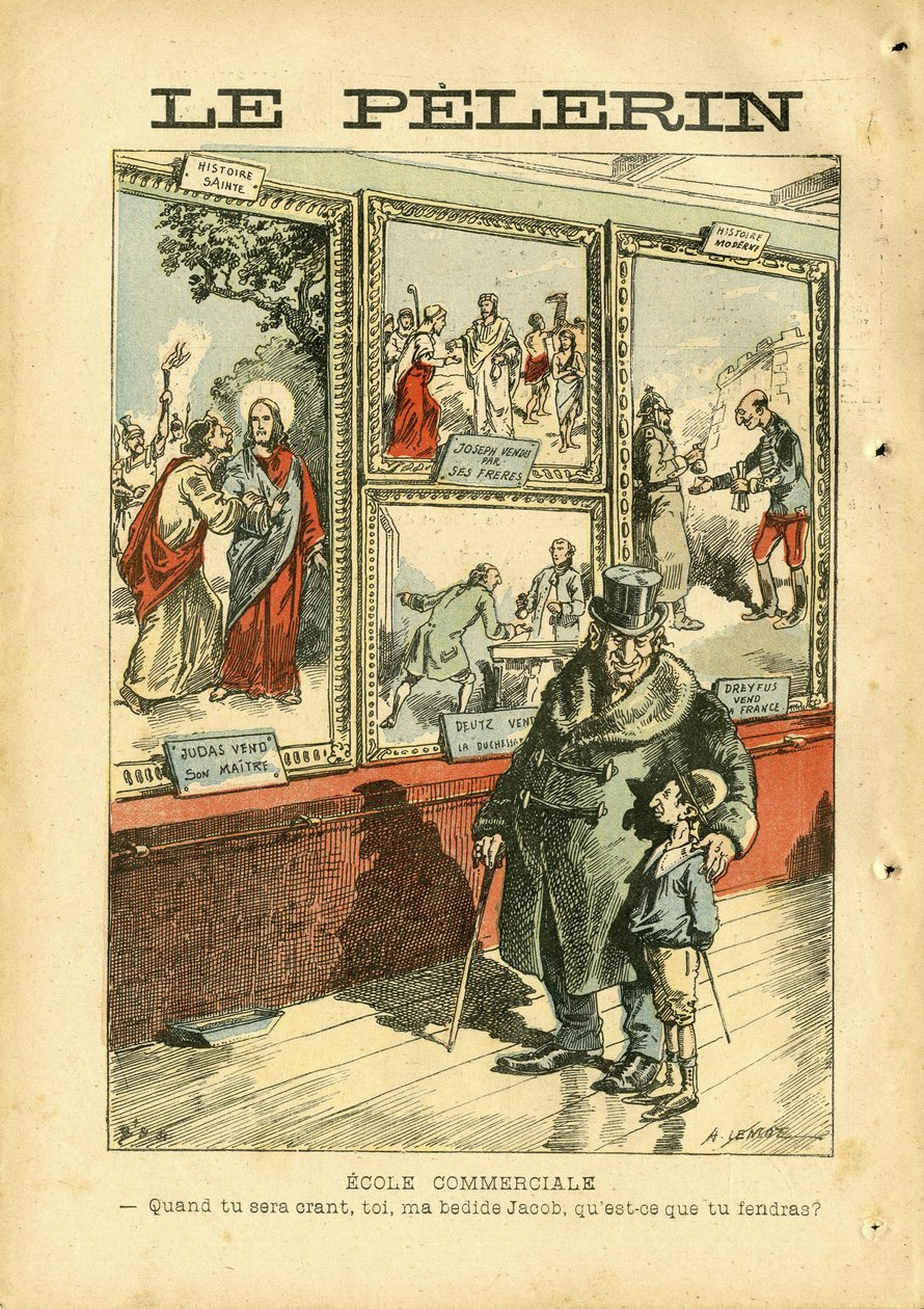 Illustratie van Achille Lemot (1846-1909) in Le Pelerin door Achille Lemot