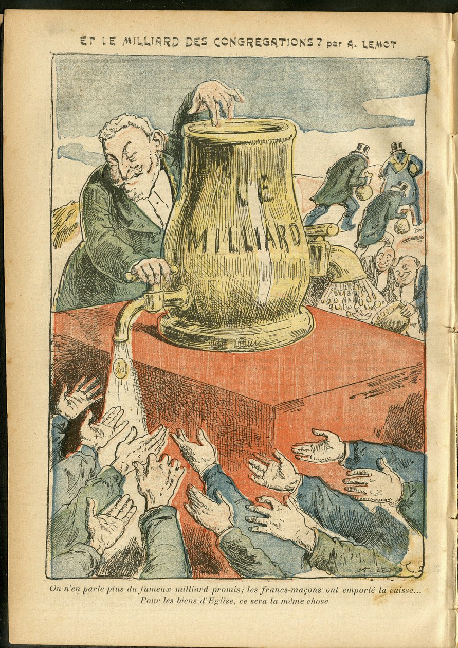 Illustratie van Achille Lemot (1846-1909) in Le Pelerin door Achille Lemot