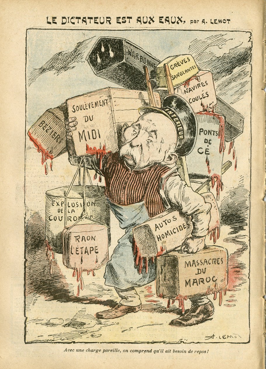 Illustratie van Achille Lemot (1846-1909) in Le Pelerin door Achille Lemot