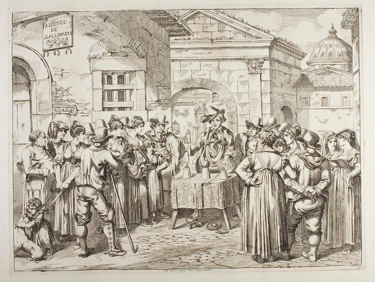 De goochelaar door Achille Pinelli