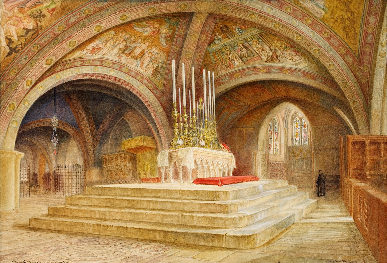 Hoogaltaar boven het graf van Franciscus van Assisi, 1909 door Ada Hunter