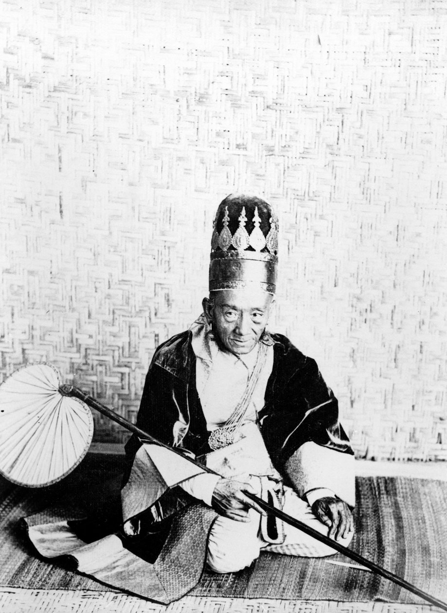 Een minister van staat van koning Thibaw van Birma, ca. 1885