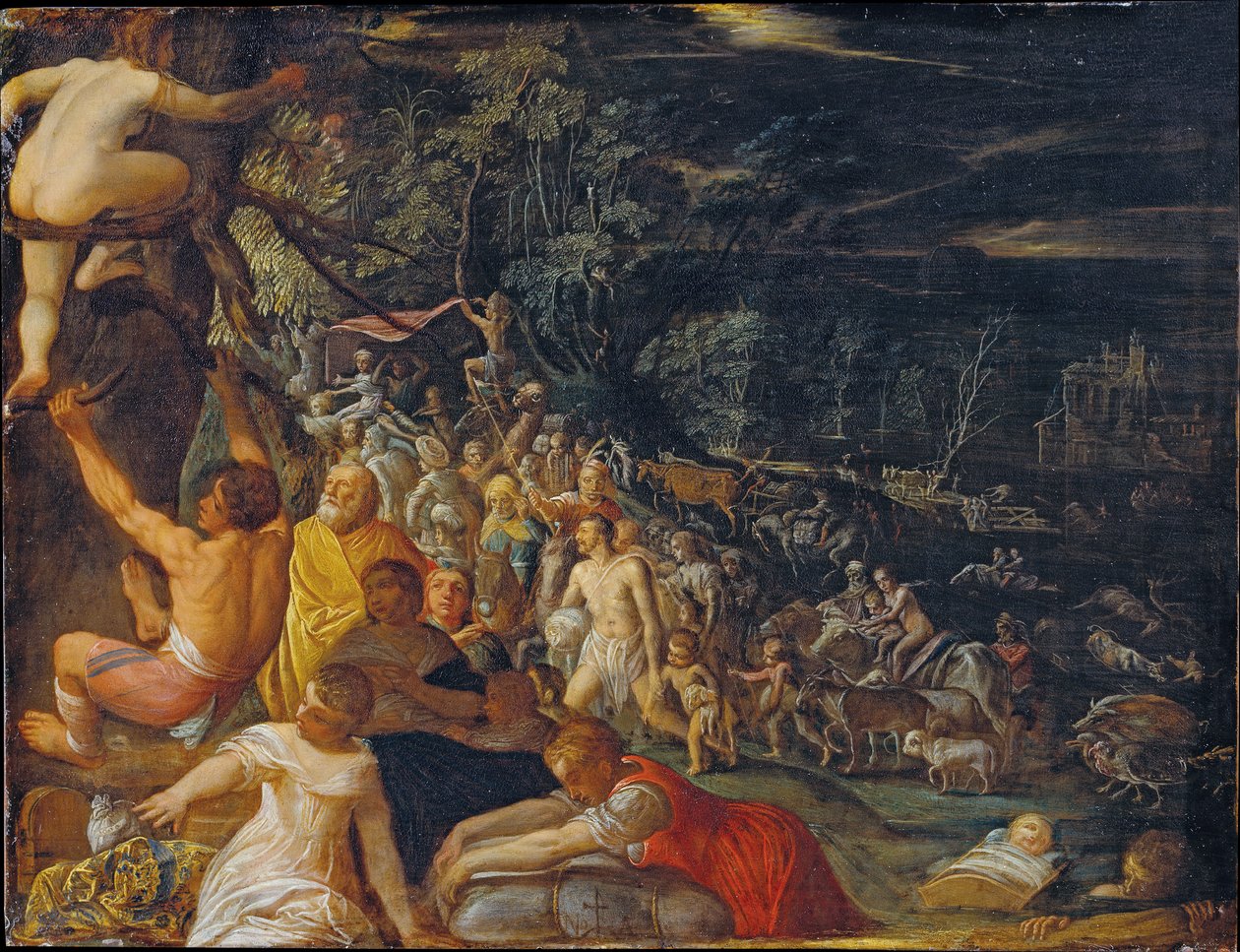 De zondvloed door Adam Elsheimer