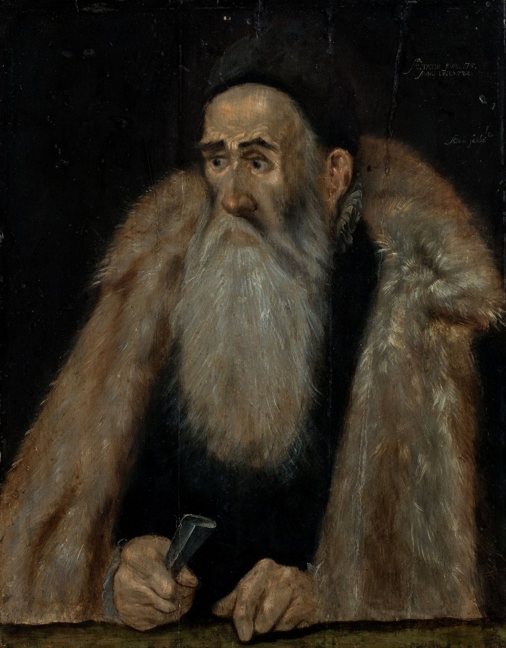 Portret van een oude man door Adam Grimmer