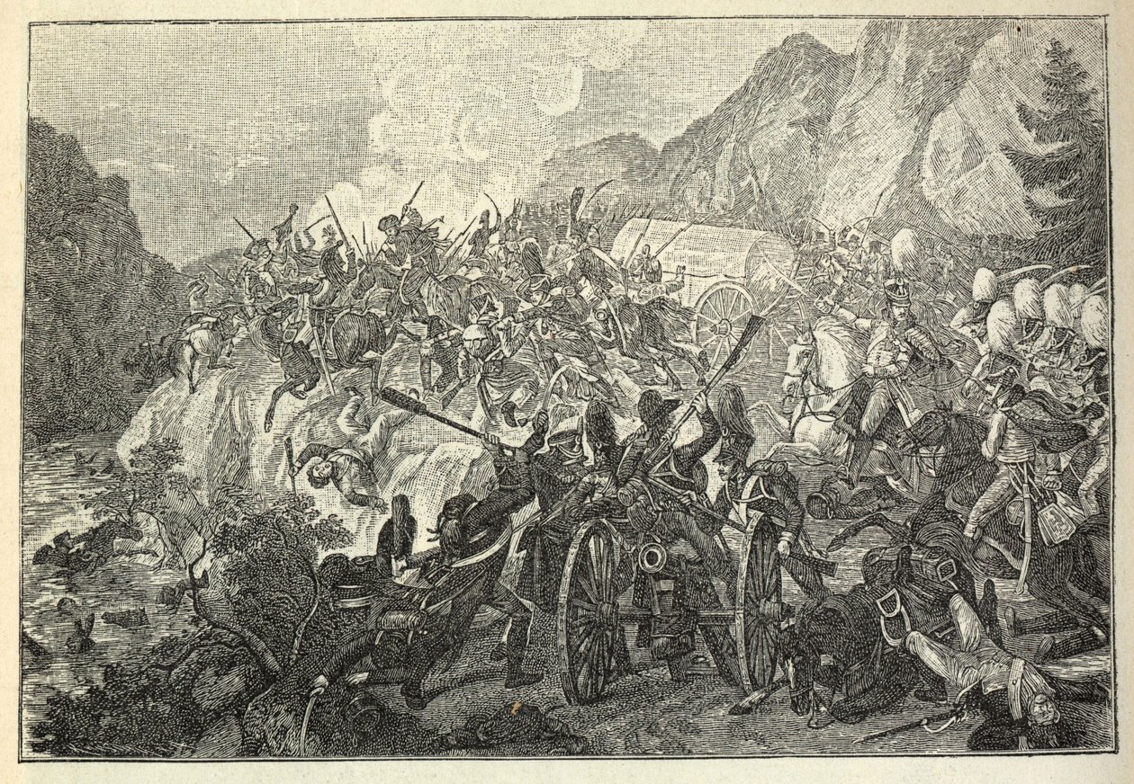 De Slag bij de Katzbach op 26 augustus 1813 door Adam von Bartsch