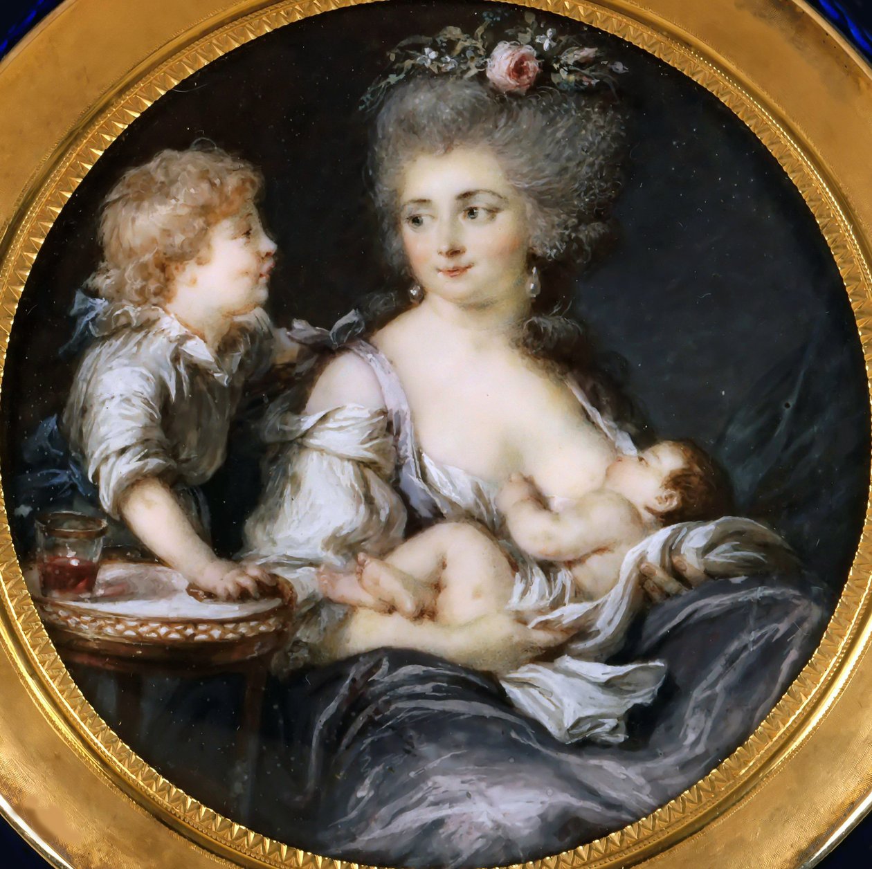 Madame Mitoire en haar kinderen door Adelaide Labille-Guiard