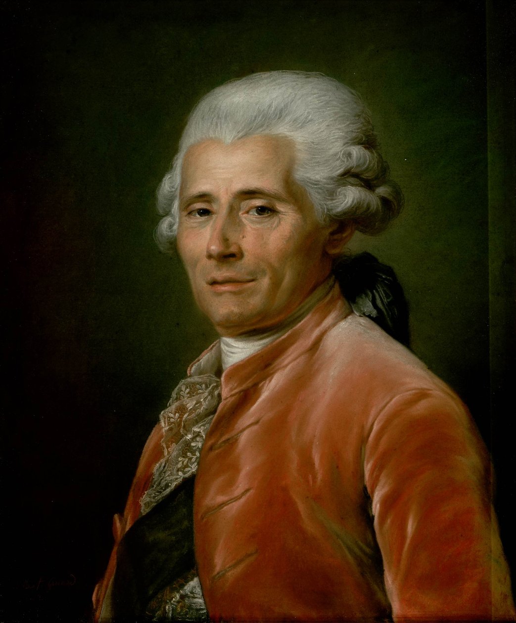 Portret van Joseph-Marie Vien, schilder van de koning. door Adelaide Labille Guiard