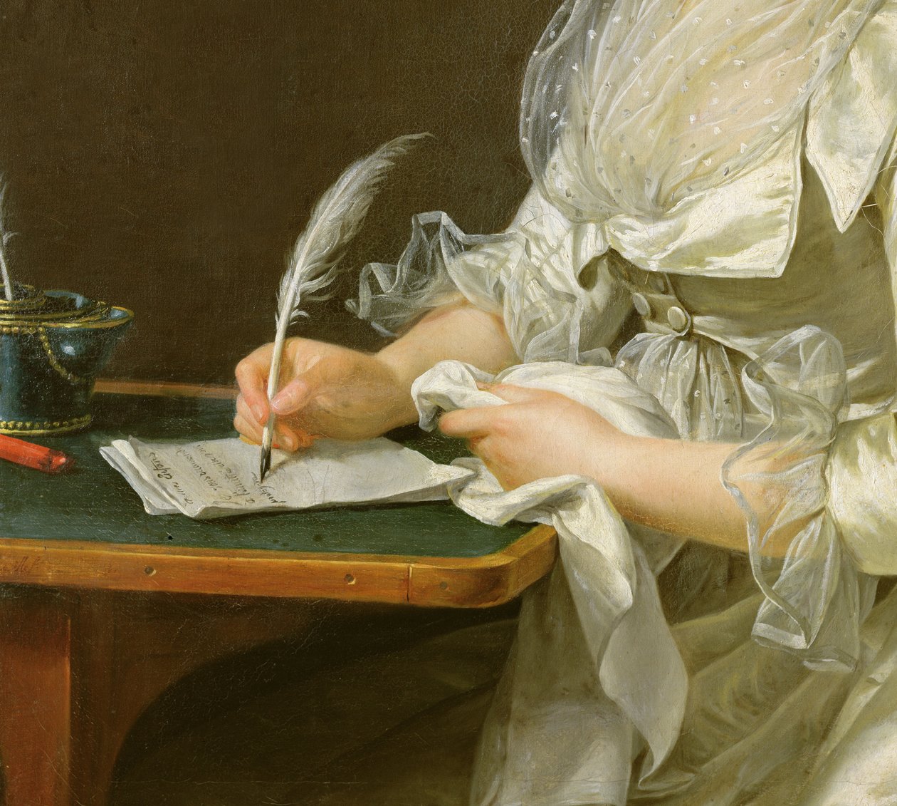 Portret van een Vrouw, ca. 1787 door Adelaide Labille Guiard