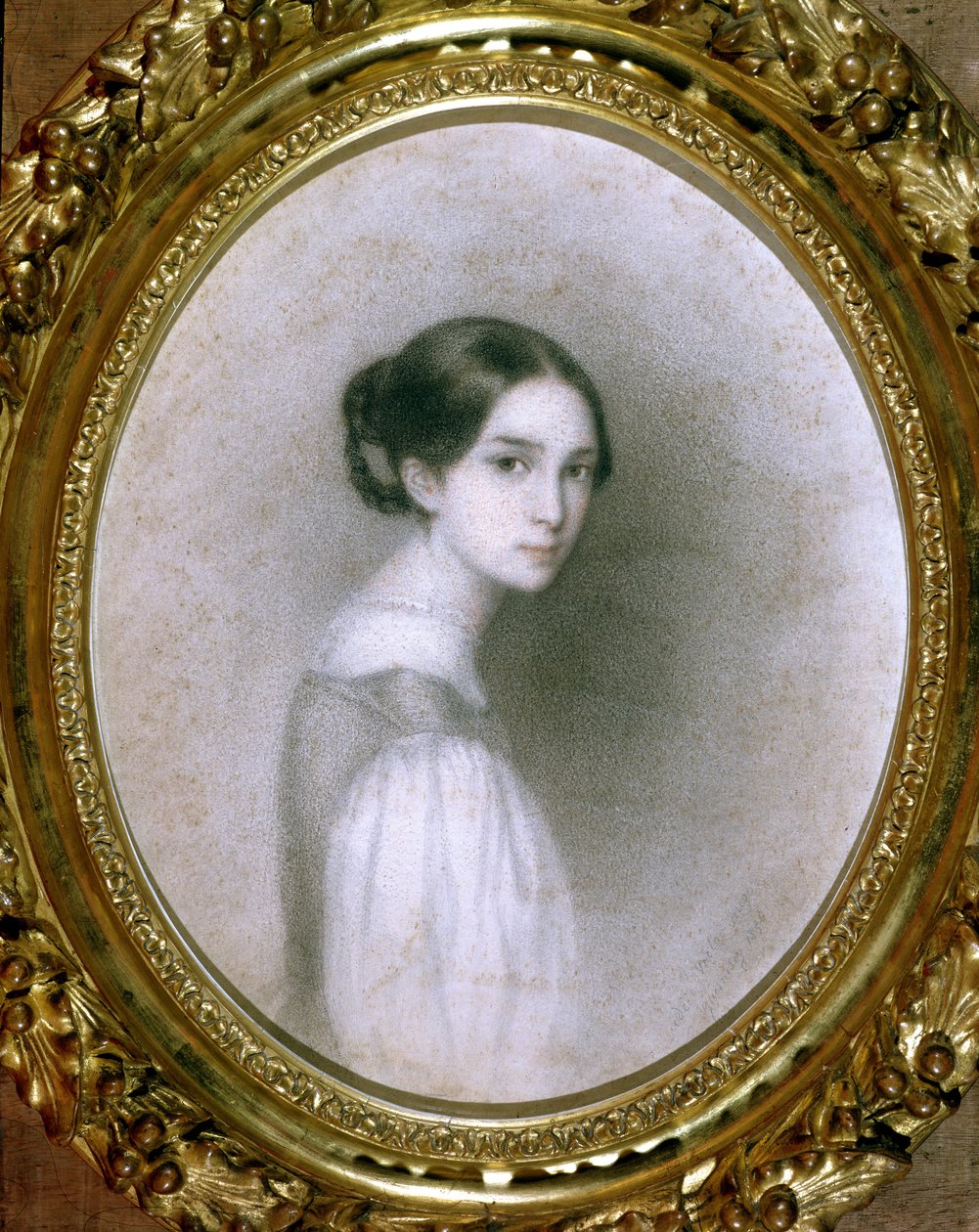 Portret van Léopoldine Hugo (1824-43) door Adele Julie Hugo