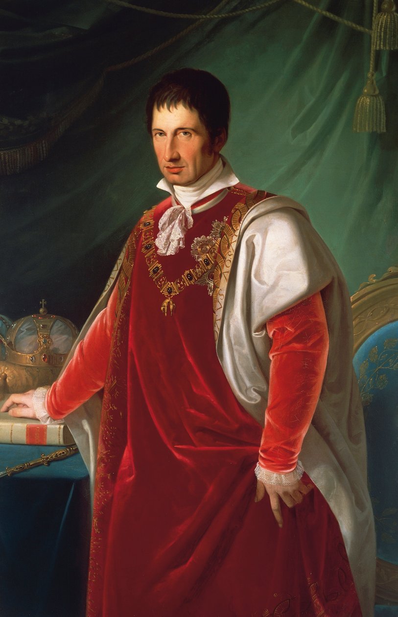 Portret van Francis IV, hertog van Modena door Adeodato Malatesta or Malatesti