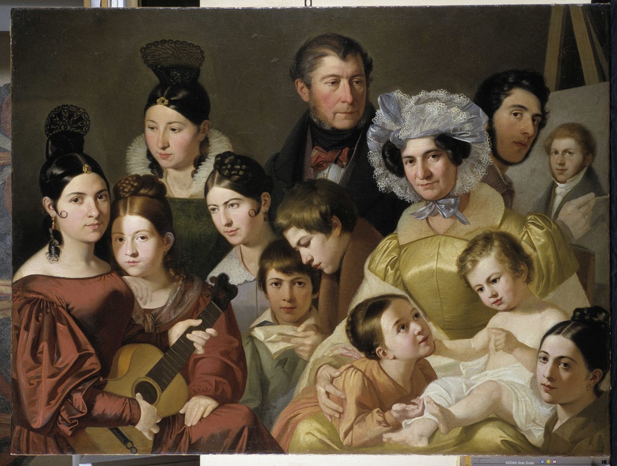 De familie Malatesta door Adeodato Malatesta or Malatesti
