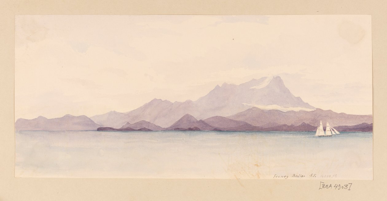 Keeney Balloo S.E uit West-Indië, Noord-Amerika en Borneo plakboek door Admiral Sir Edward Gennys Fanshawe