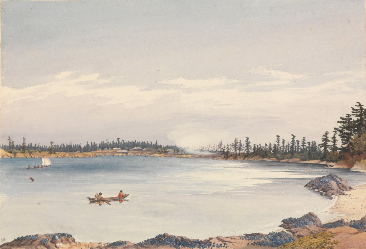 Victoria Settlement, Vancouver Island, 13 augustus 1851 [Canada] door Admiral Sir Edward Gennys Fanshawe