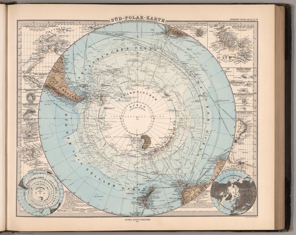 Handatlas van alle delen van de aarde en de wereld (2761018) door Adolf Stieler