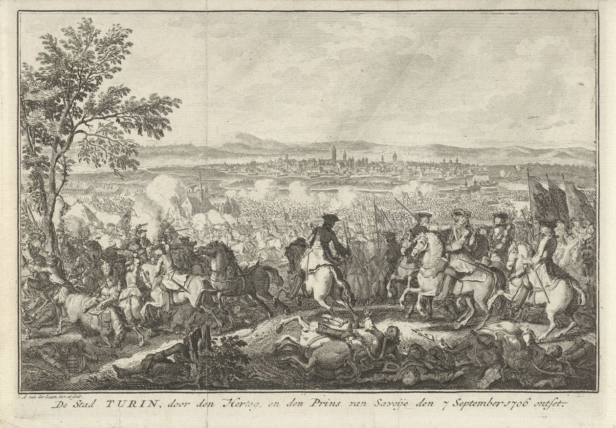 Ontzet van Turijn, 1706 door Adolf van der Laan