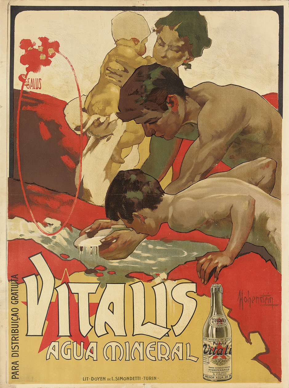 Advertentieposter voor het mineraalwater 