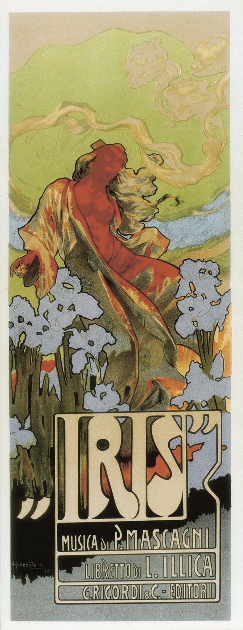 Opera "Iris" door Pietro Mascagni door Adolfo Hohenstein