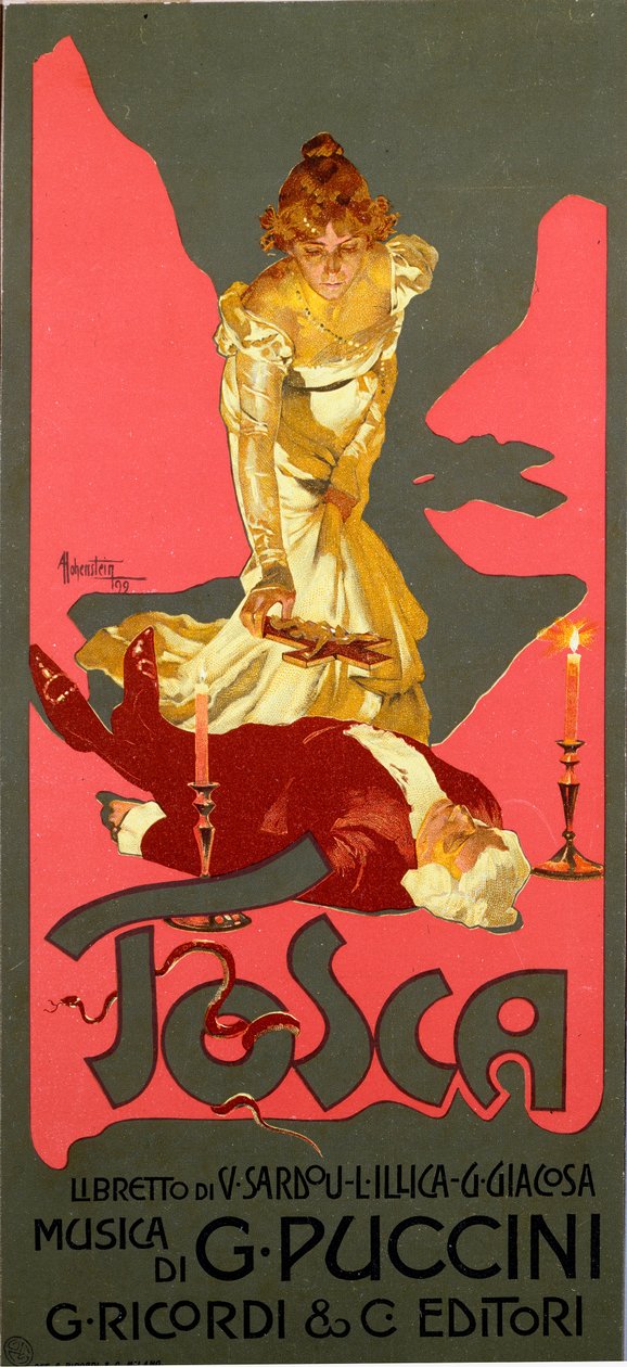 Poster in Liberty-stijl voor de opera 