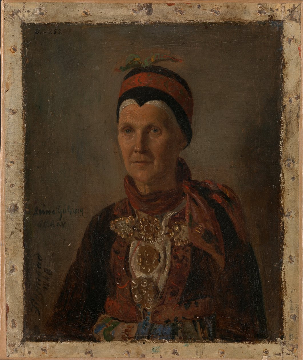 Portret van Anna Gulsvig door Adolph Tidemand