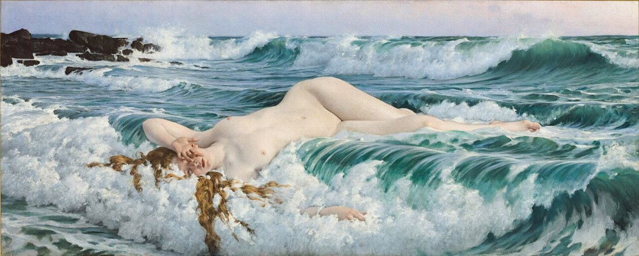 Aphrodite, circa 1893 door Adolf Hiremy Hirschl