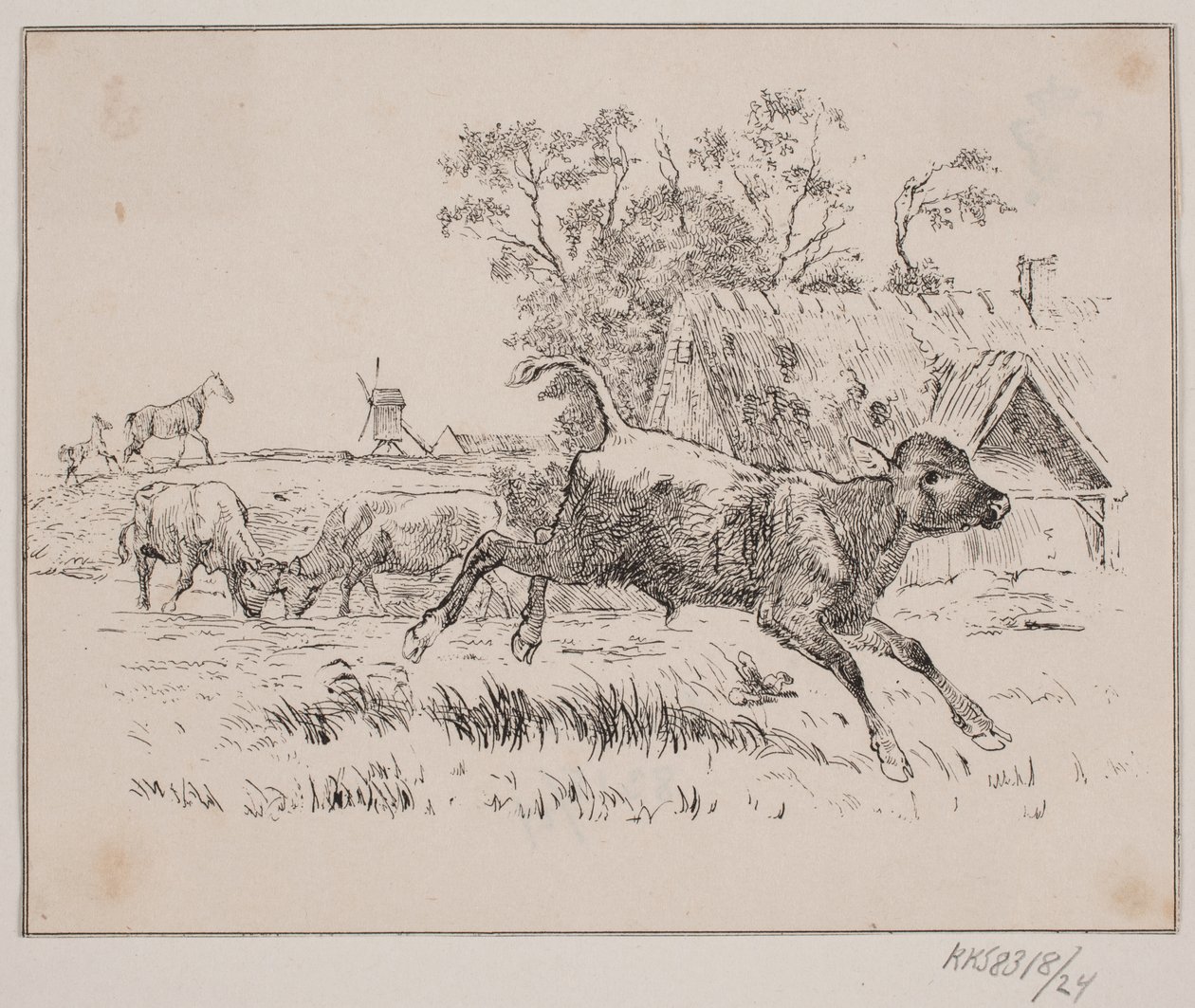 Het hert door Johan Adolph Kittendorff