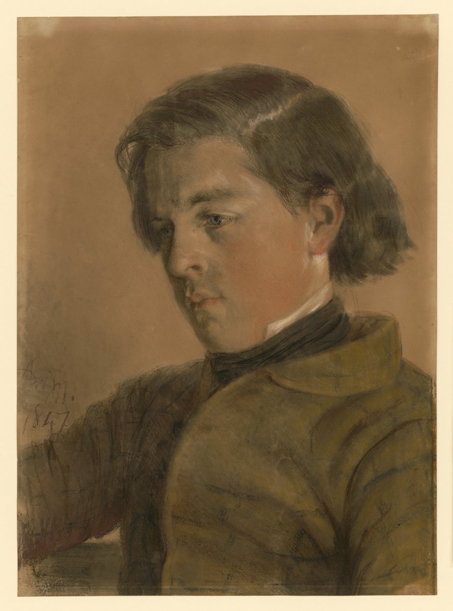 Carl Johann Arnold in zijn 17e levensjaar door Adolph Menzel