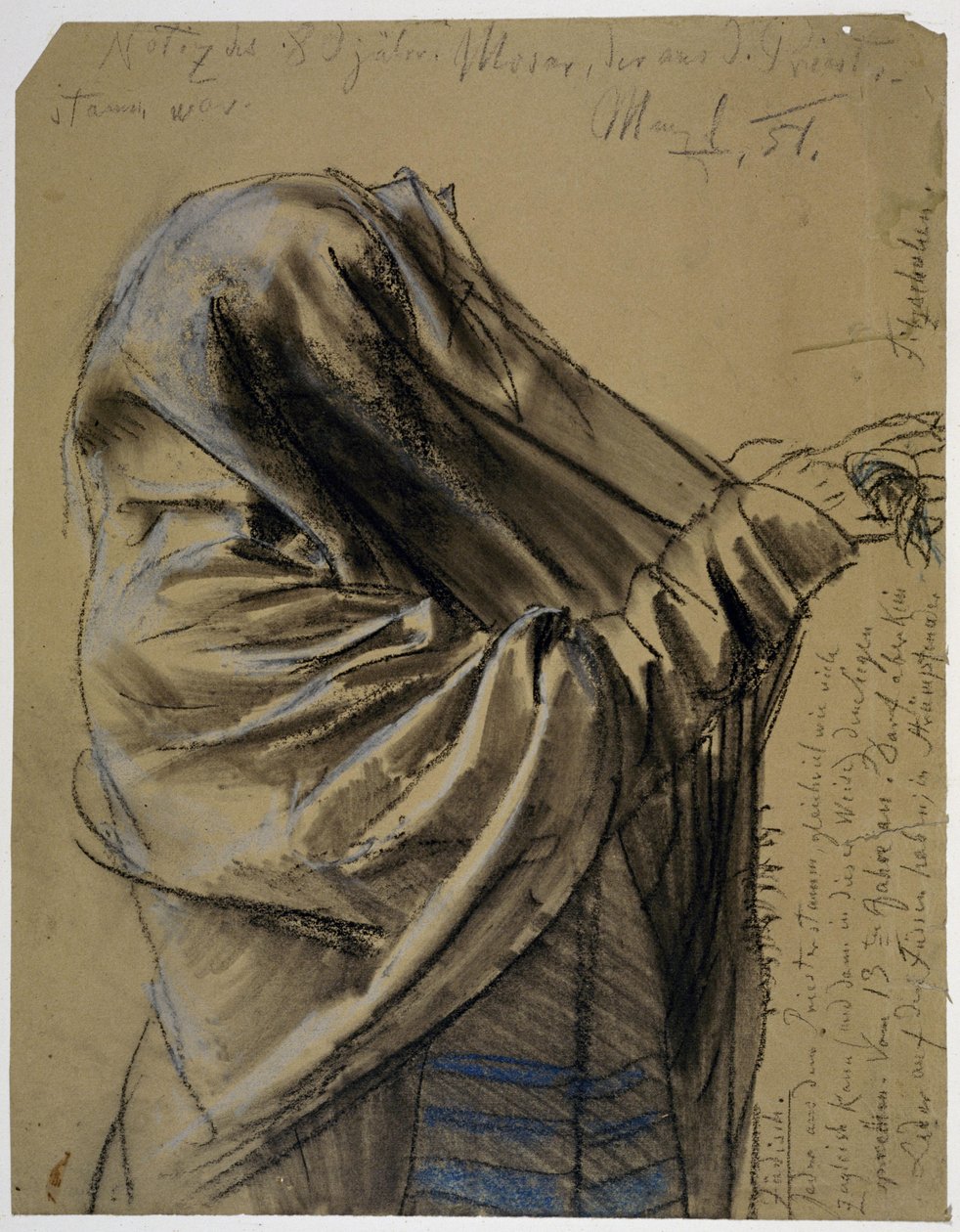 Gewad van een rabbijn door Adolph Menzel