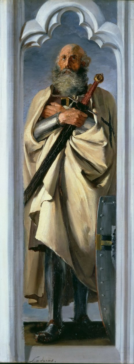 Luther Luder von Braunschweig, Grootmeester van de Teutoonse Ridders, 1846 door Adolph Menzel