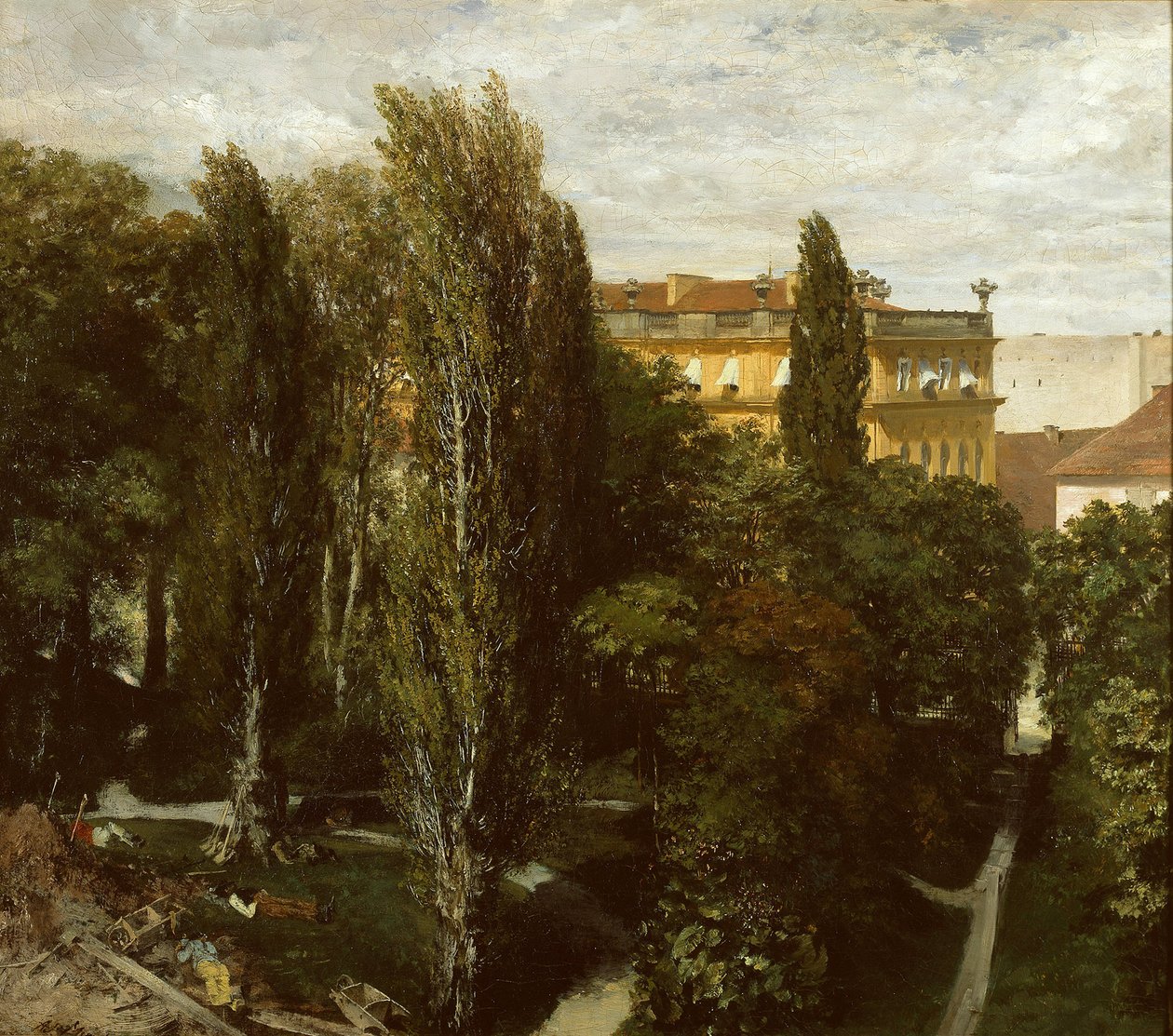 Paleistuin van prins Albrecht door Adolph Menzel