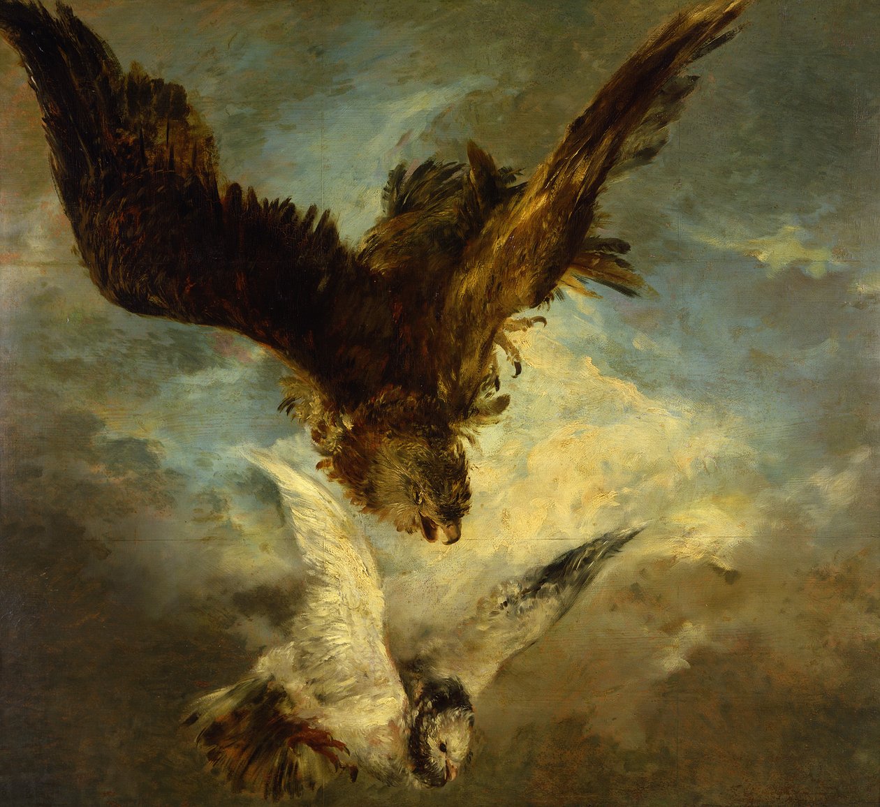 Glaspaneel voor een schuttersvereniging door Adolph Menzel