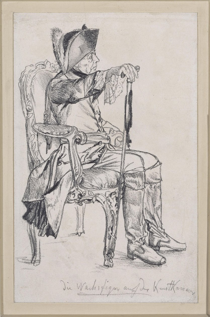 Wasfiguur van Frederik II (door Schadow aangevuld) voor de Koninklijke Kunstkamer door Adolph Menzel