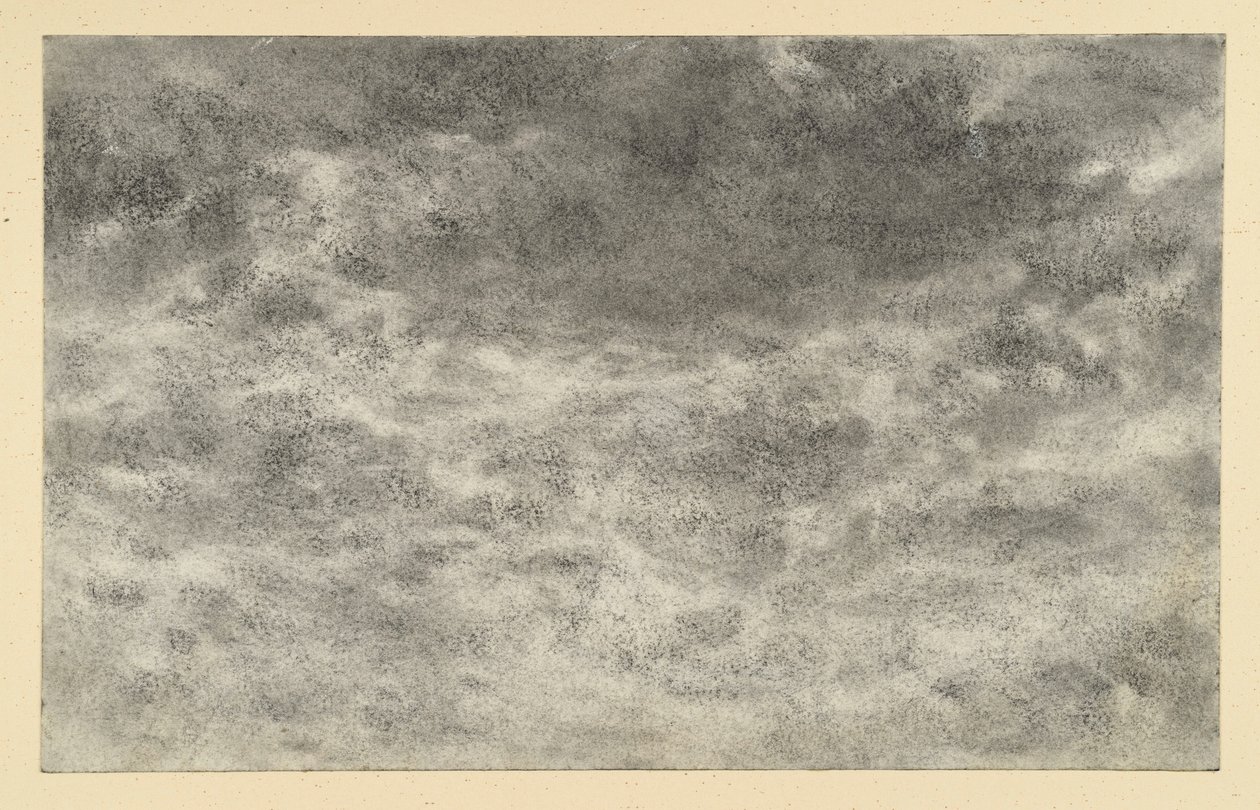 Wolkenstudie door Adolph Menzel