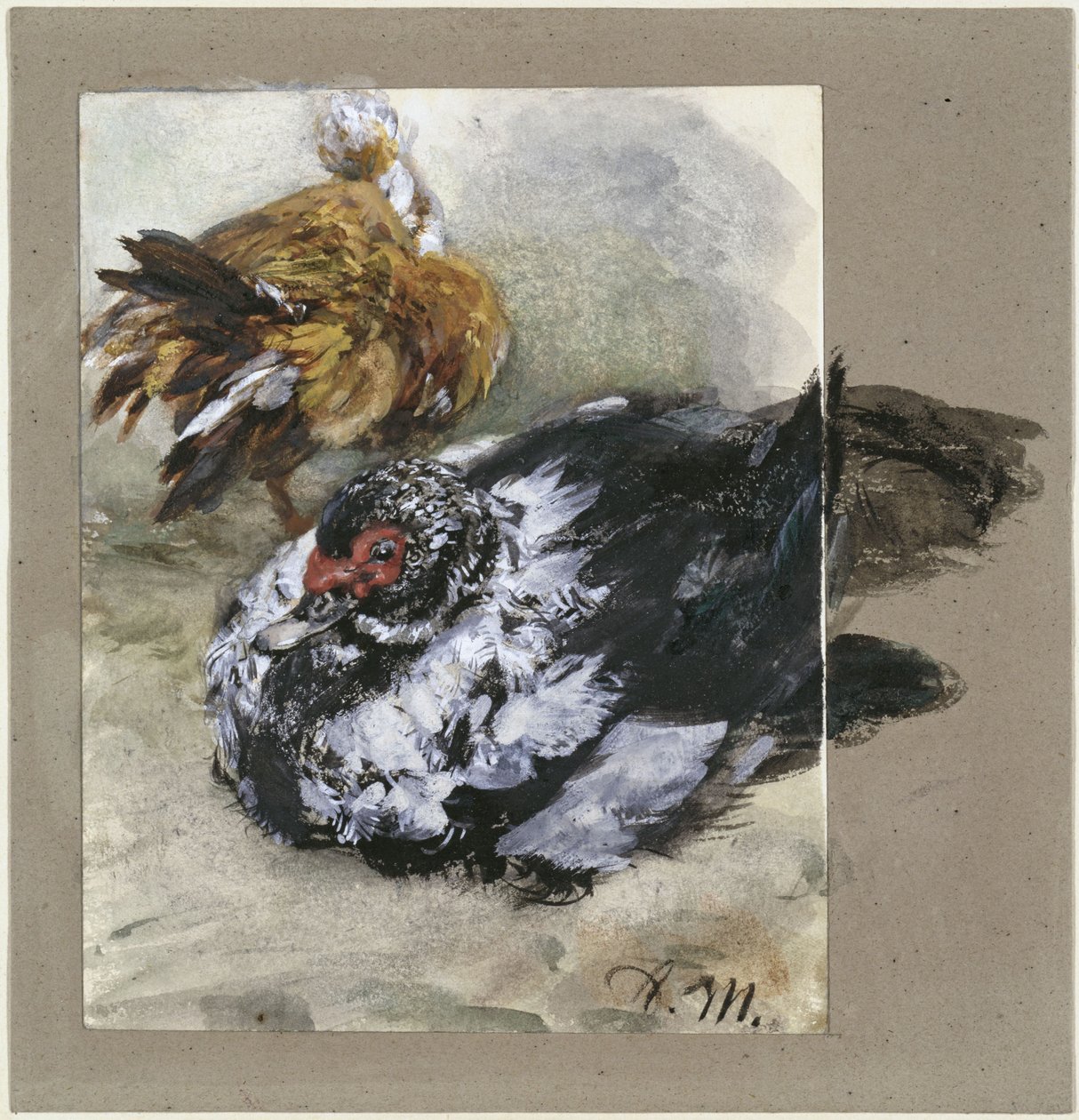 Twee Turkse eenden. Uit het „Kinderalbum“ door Adolph Menzel