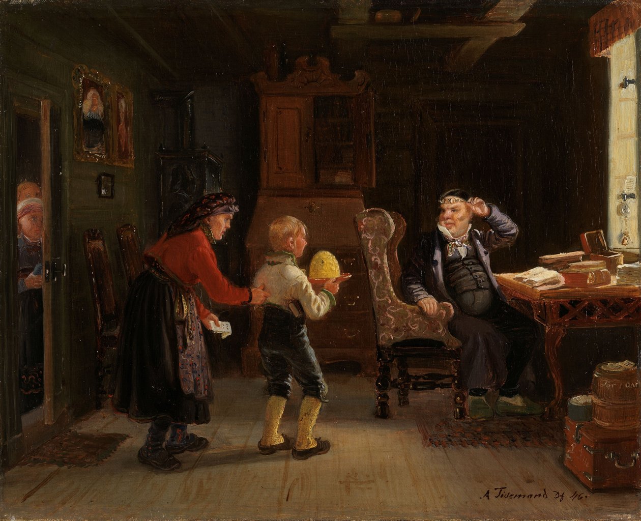 Aanmelding voor de confirmatie door Adolph Tidemand