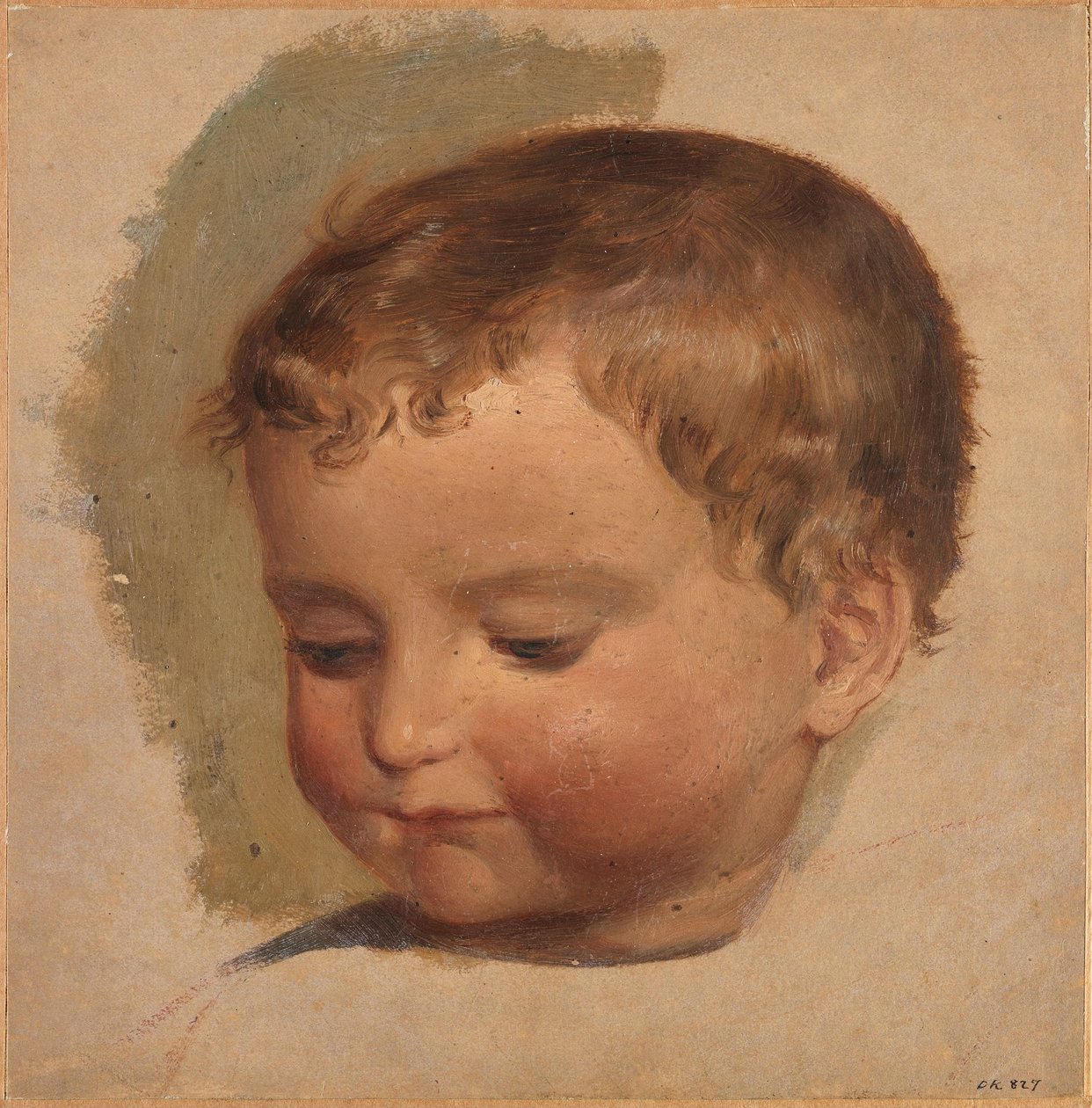 Kinderhoofd door Adolph Tidemand