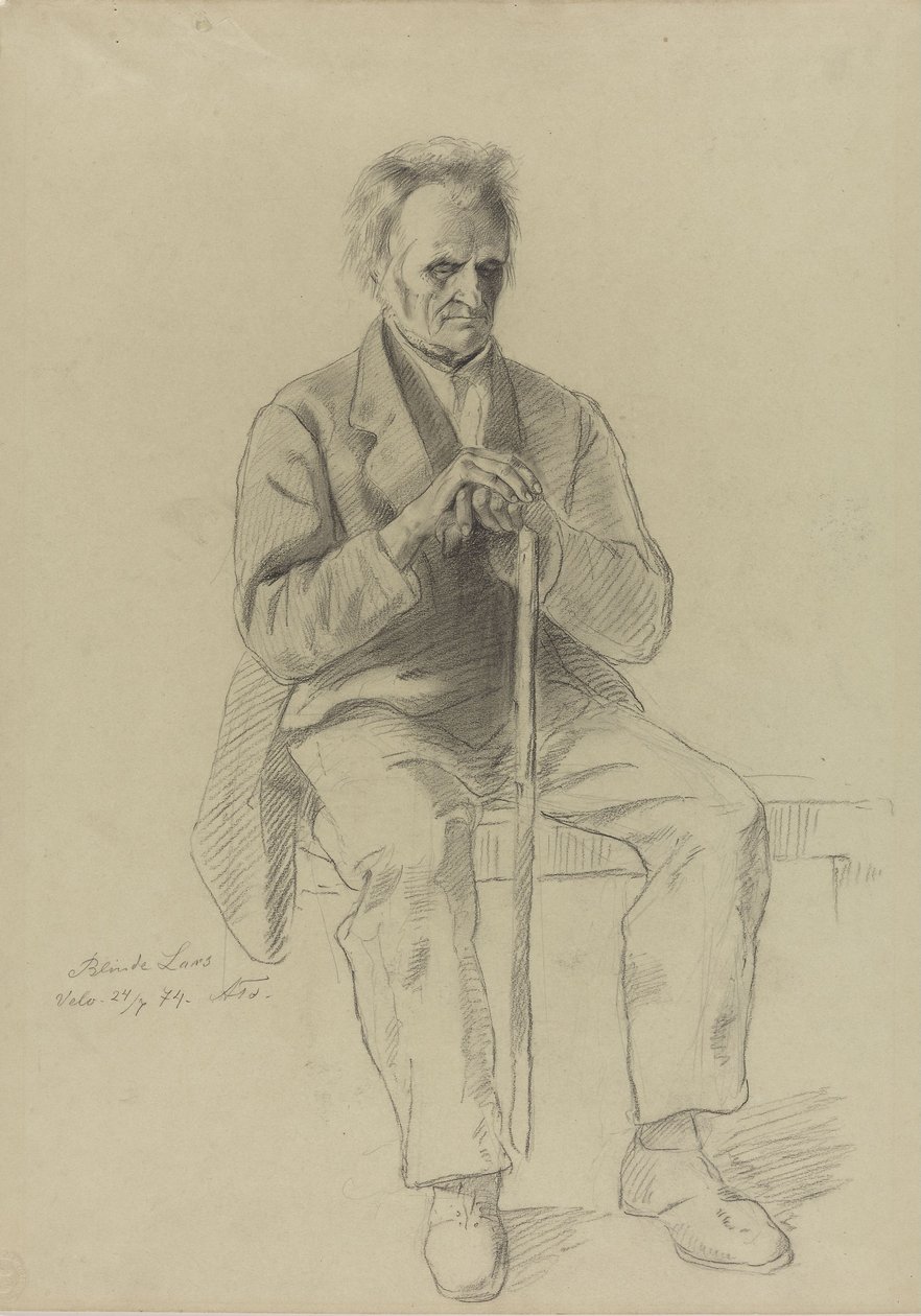 ‘Blinde Lars’ door Adolph Tidemand