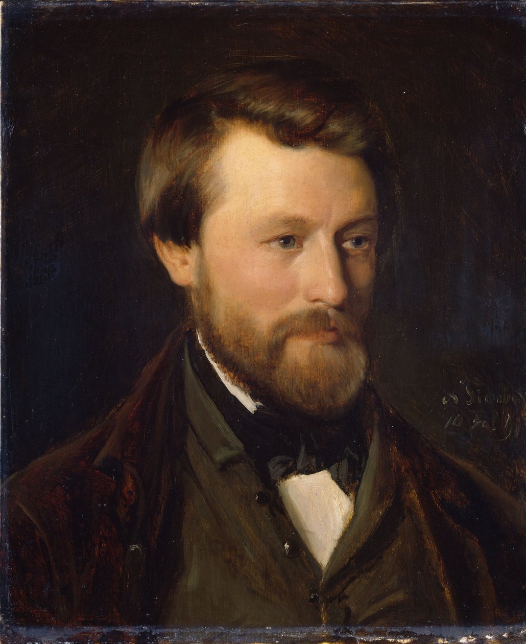 Portret van Emil Tidemand, de broer van de kunstenaar door Adolph Tidemand