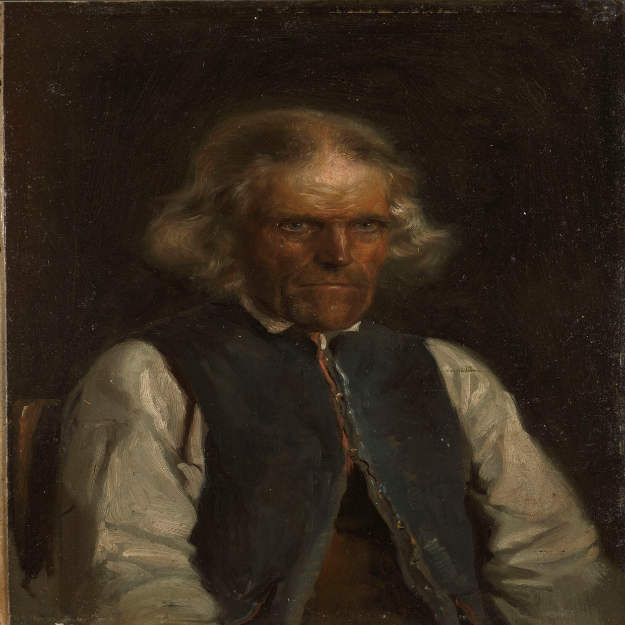 Portret van een boer uit Voss door Adolph Tidemand