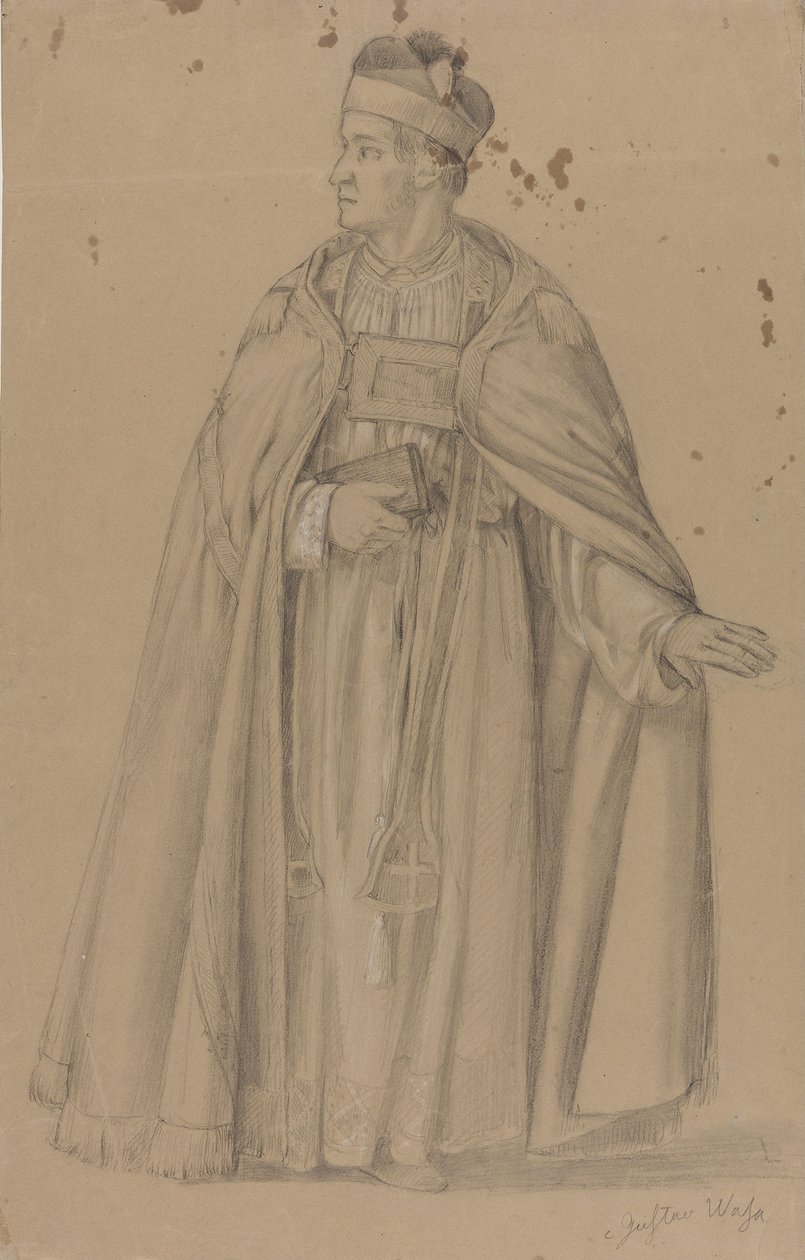 Priester door Adolph Tidemand
