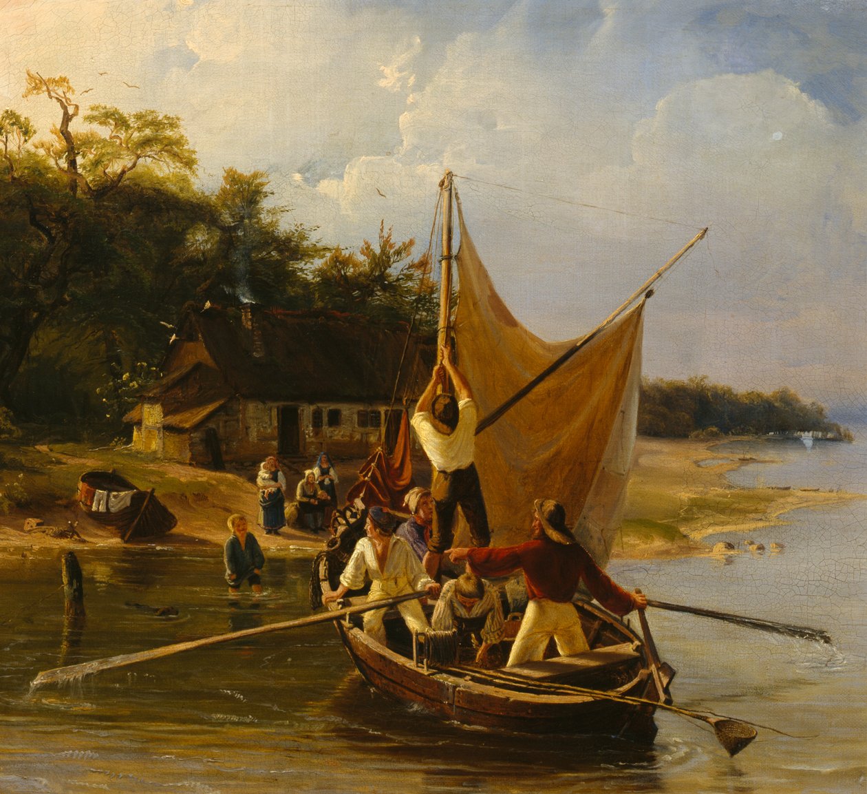 Terugkeer van Deense vissers door Adolph Tidemand