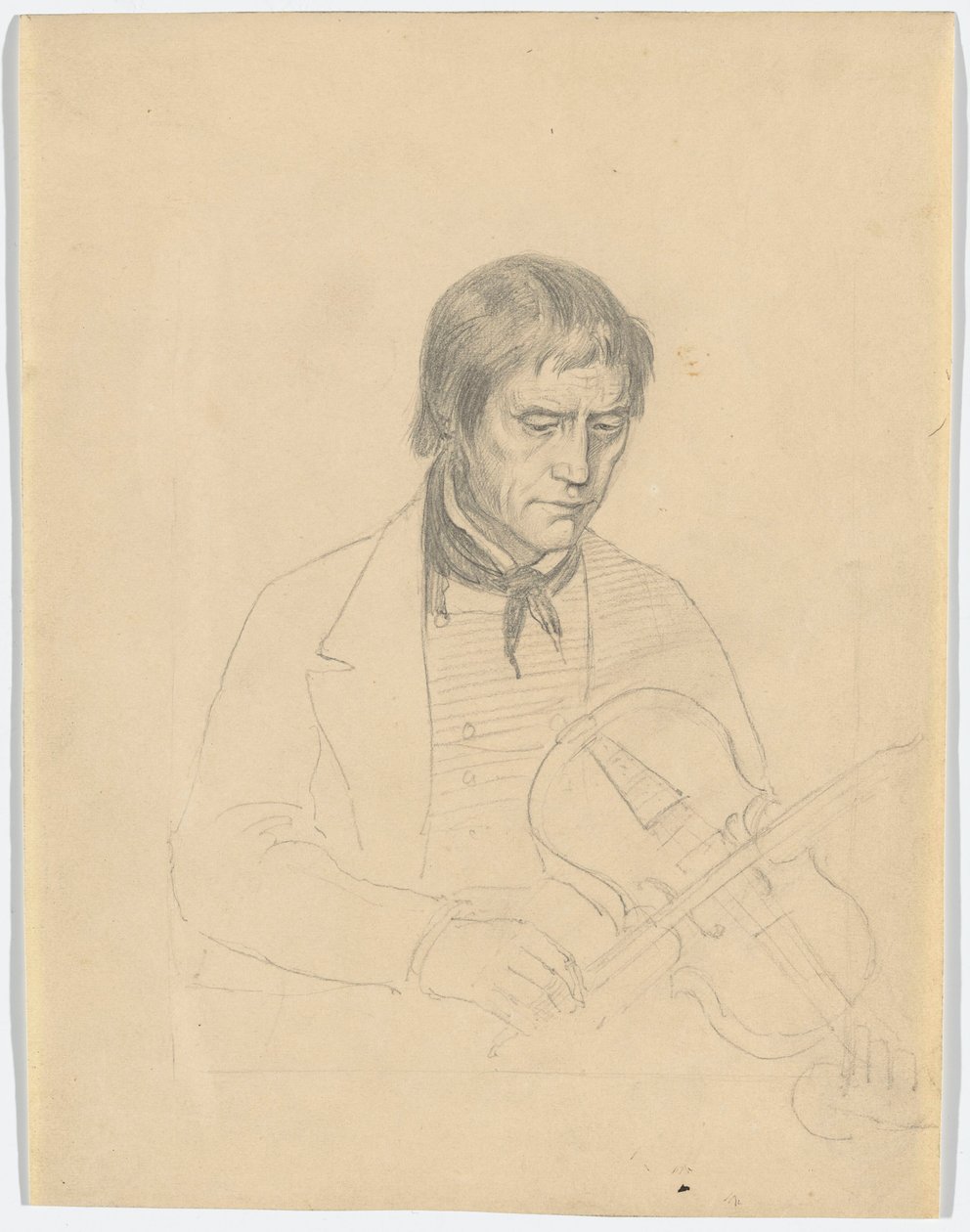 De violist Torgeir Augundsson door Adolph Tidemand