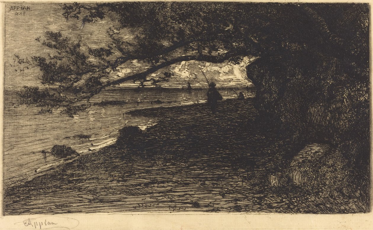 Een Villefranche-sur-Mer door Adolphe Appian