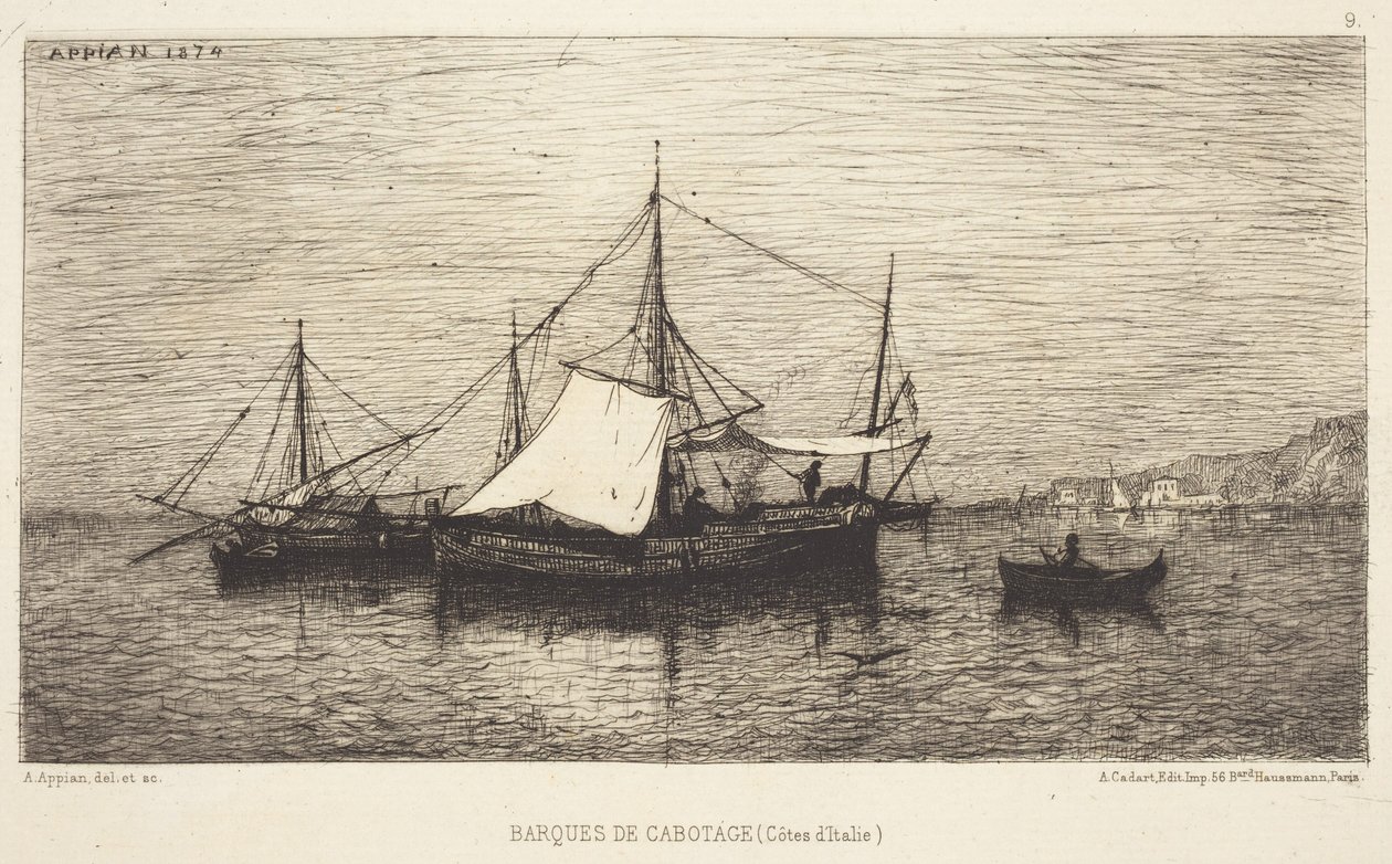 Kustvaartboten door Adolphe Appian