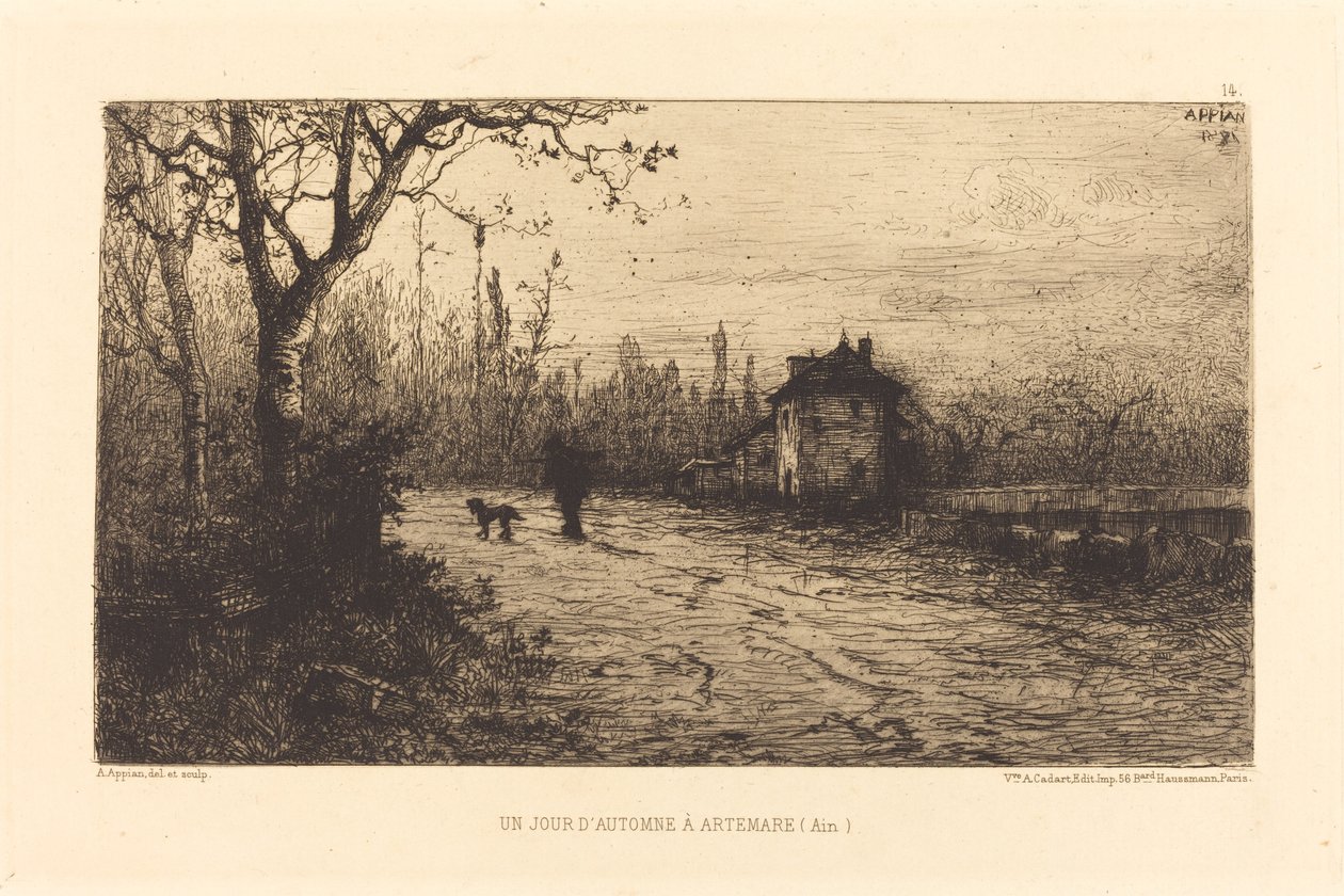 Een herfstdag in Artemare door Adolphe Appian