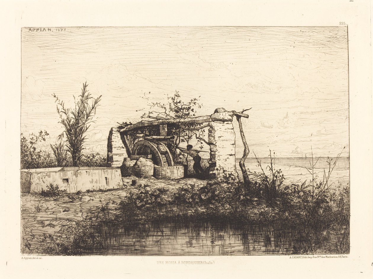 Een moria in Bordiquier (Italië) door Adolphe Appian